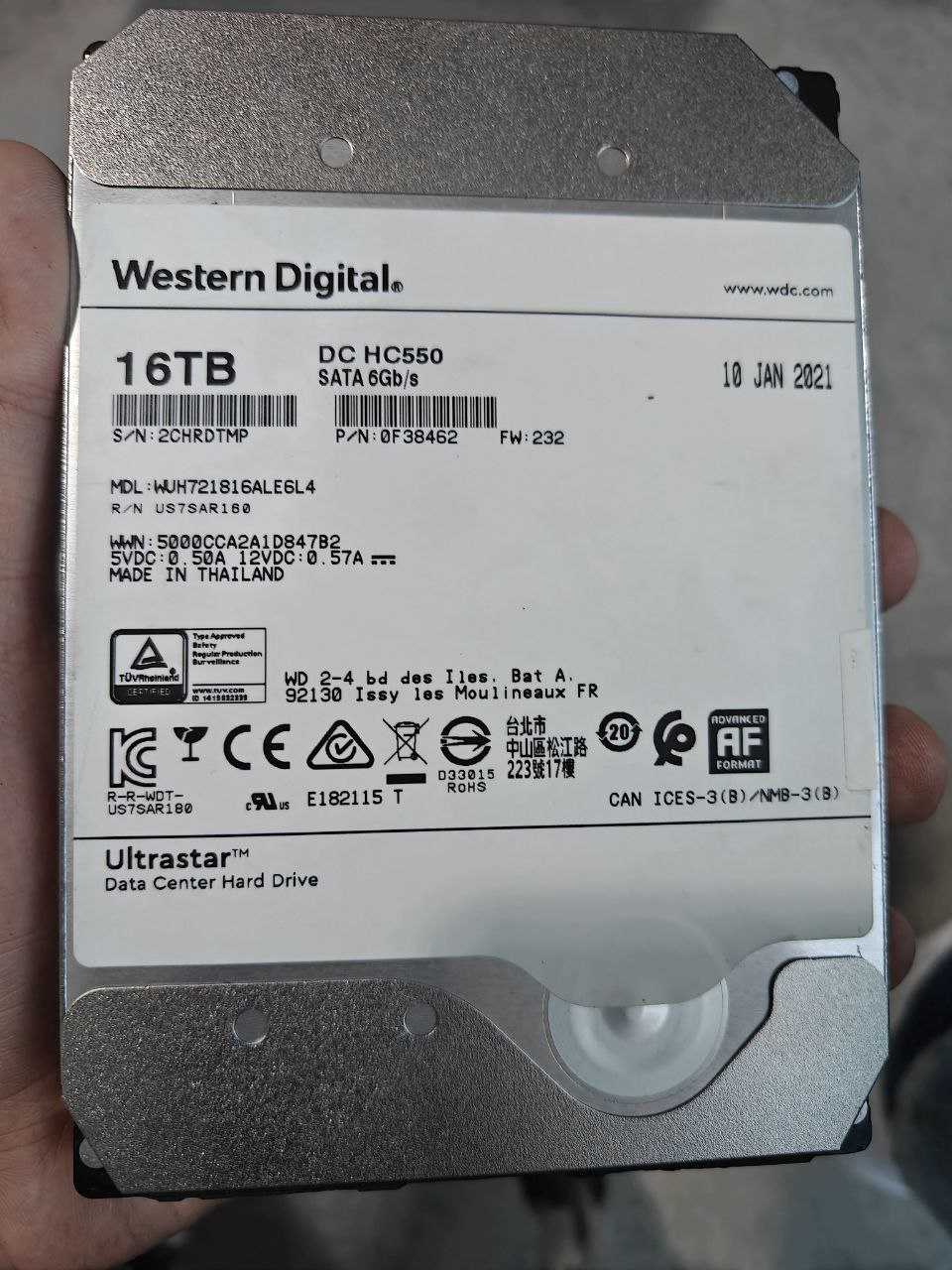 How can I check the psid of this hdd?