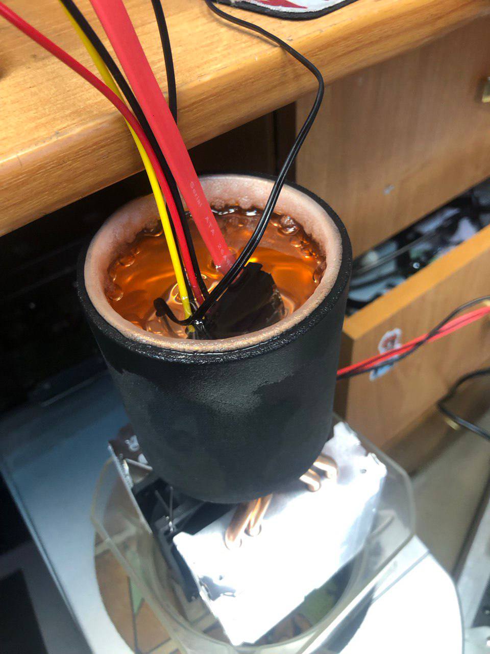 Пельте + иммерсионная жидкость